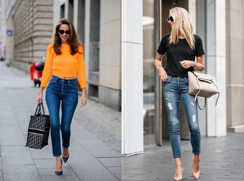 Stilettos with Skinny Jeans